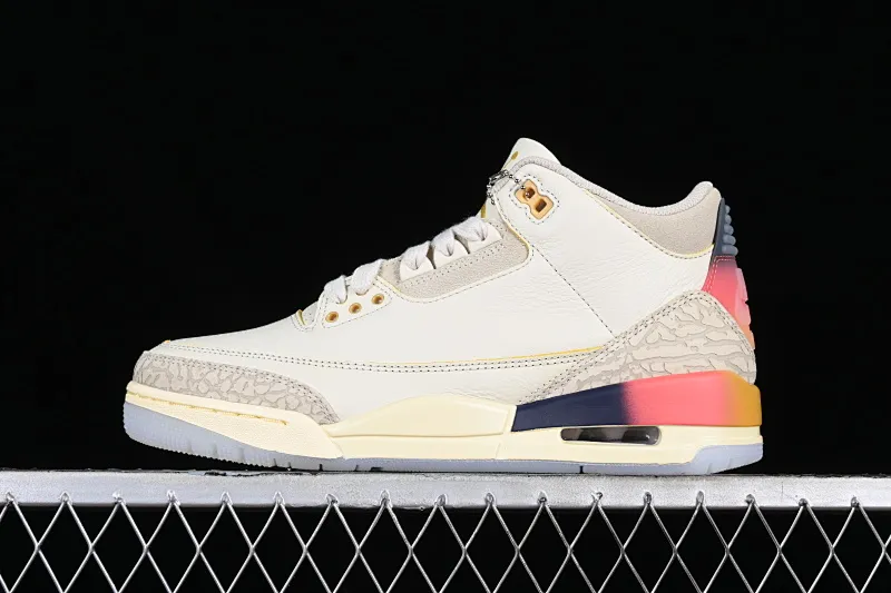 All categories Air Jordan Jordan series basketball shoes Air Jordan 3 LW version J.Balvin x Air Jordan 3 Retro AJ3 Joe 3 rainbow gradient FN0344-901